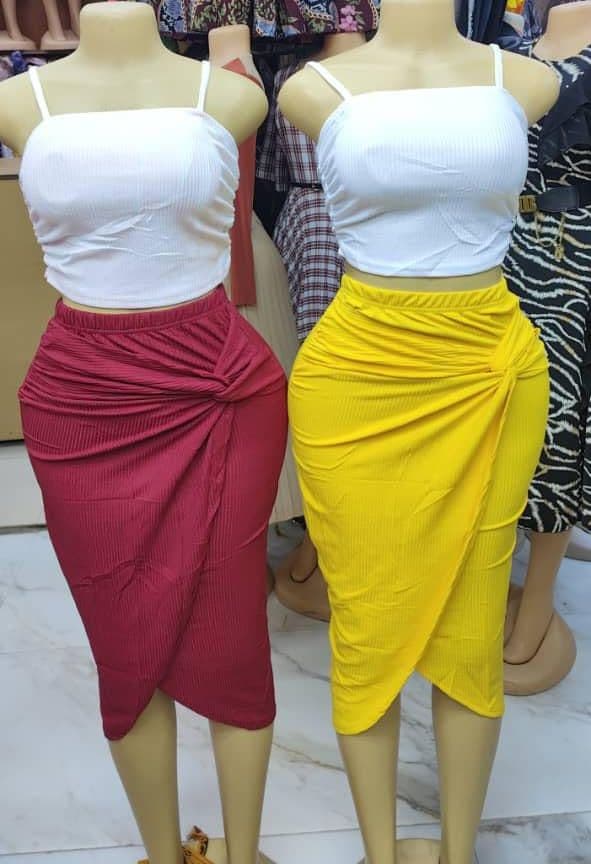 Two Piece Skirt and Crop Top 