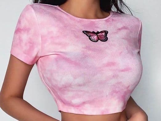 Crop Top (butterfly design)