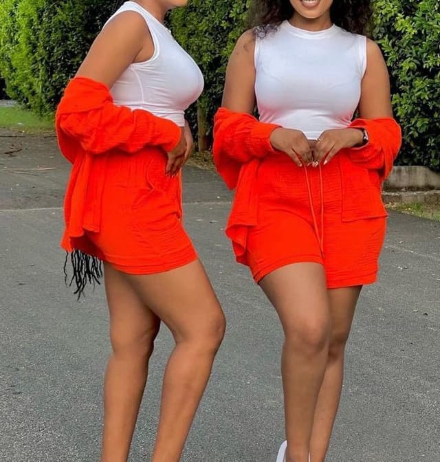 Ladies Vacay Three piece short suit 